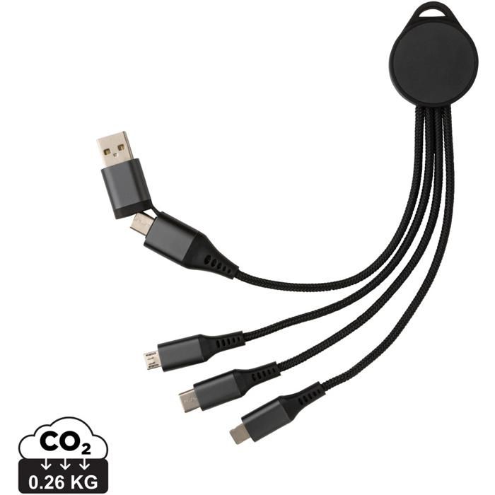 Terra RCS Recycled Aluminium 6-In-1 Charging Cable main product photo