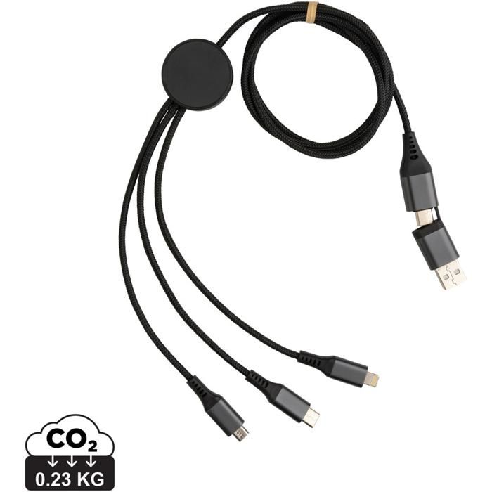 Terra RCS Recycled Aluminium 120cm 6-In-1 Cable main product photo