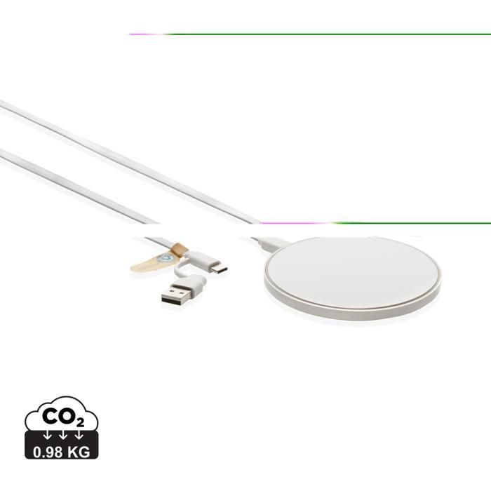 RCS Standard Recycled Plastic 10W Wireless Charger main product photo