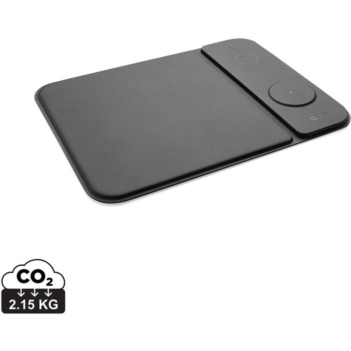Swiss Peak RCS Recycled PU 15W 3 In 1 Charging Mousepad main product photo