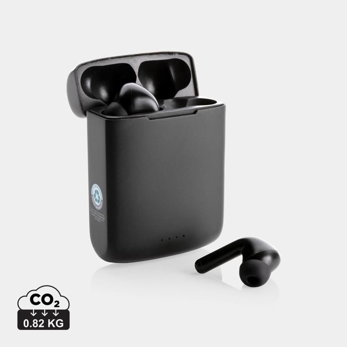 Skywave RCS Recycled Plastic Solar Earbuds main product photo