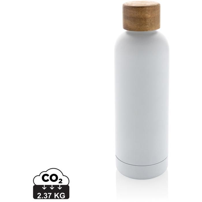 Wood RCS Certified Recycled Stainless Steel Vacuum Bottle main product photo