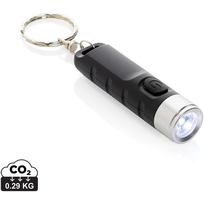 Globix RCS Recycled Plastic USB Re-Chargeable Keychain Torch main product photo