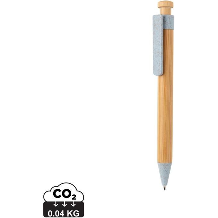 Bamboo Pen With Wheatstraw Clip main product photo
