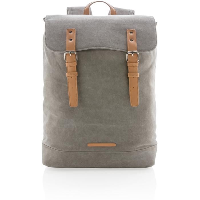 Canvas Laptop Backpack PVC Free main product photo