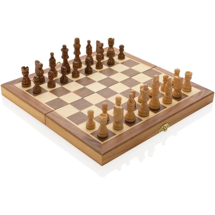 Luxury Wooden Foldable Chess Set main product photo