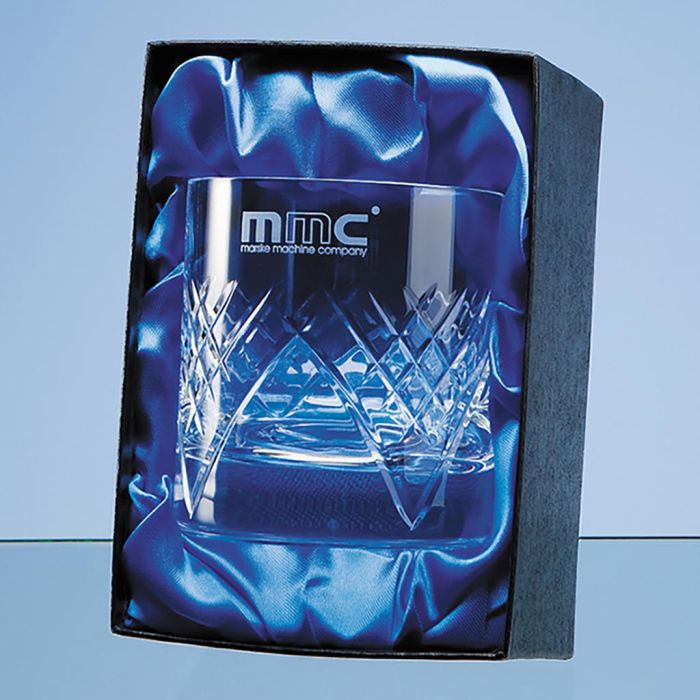 Single Whisky Tumbler Satin Lined Presentation Box main product photo