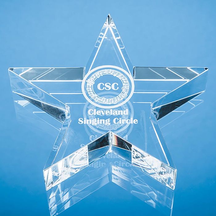 10.5cm Optical Crystal Star Paperweight main product photo