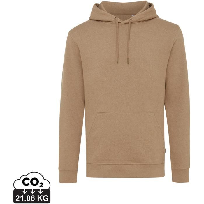 Branded promotional sustainable hoodie.