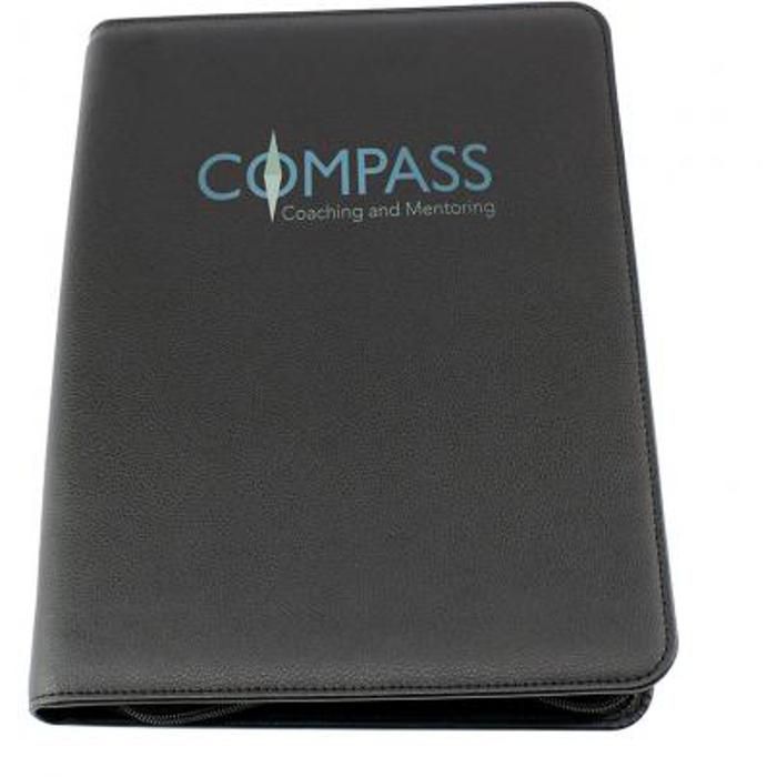 Eco A4 Zipped Conference Folder In Como RPET main product photo