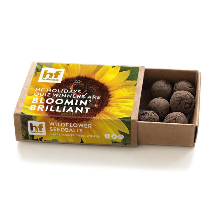 Promotional merchandise spring merchandise pack branded seedballs.