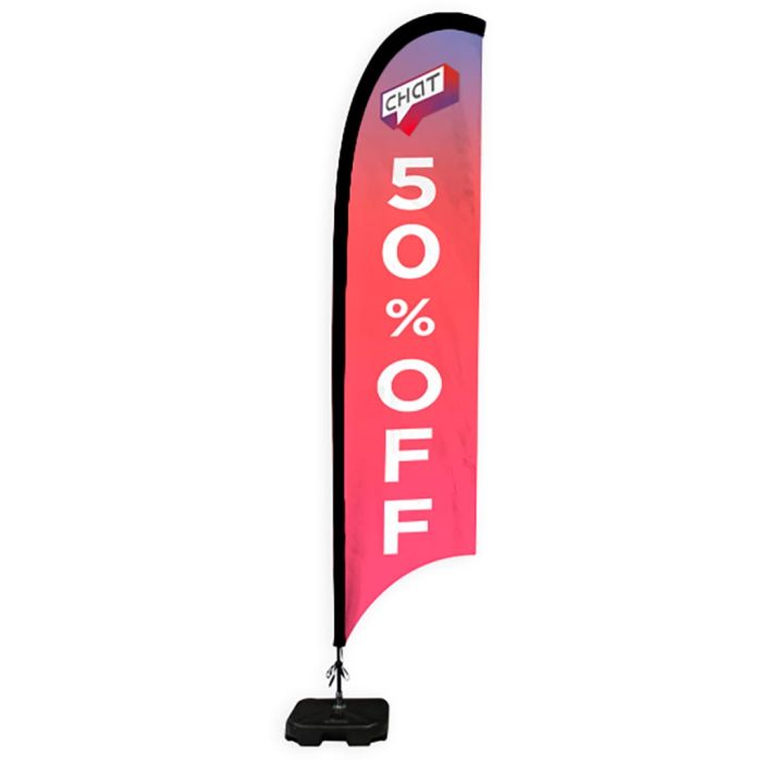 Medium Feather Flag with Parasol Base main product photo