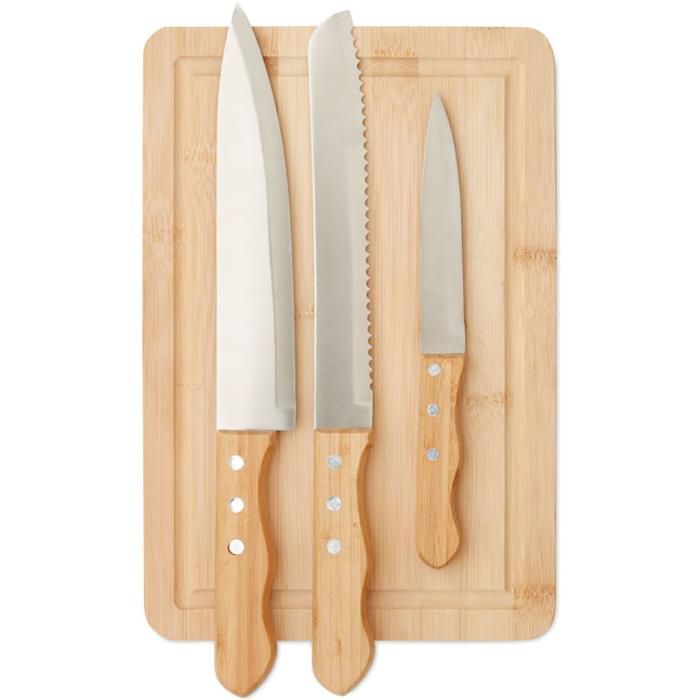 Sharp Chef Bamboo Cutting Board Set main product photo