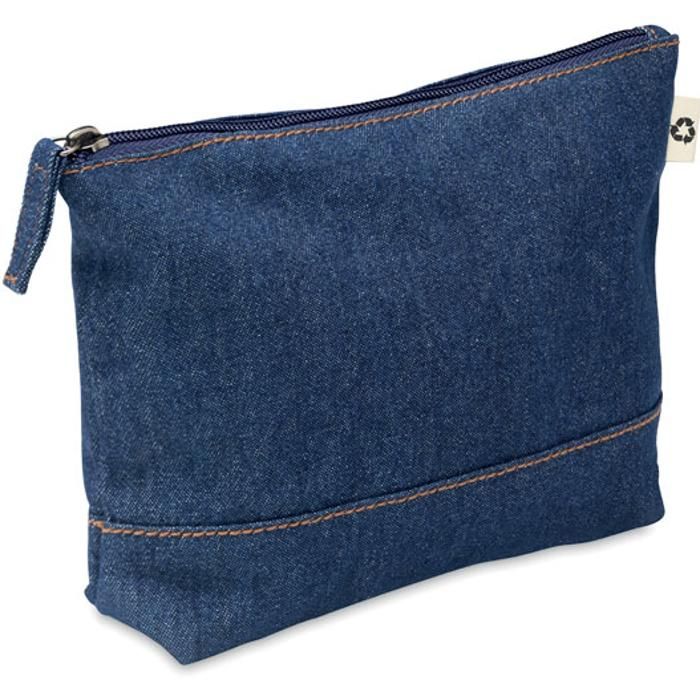 Promotional Style Pouch Recycled Denim Cosmetic Pouch from Fluid