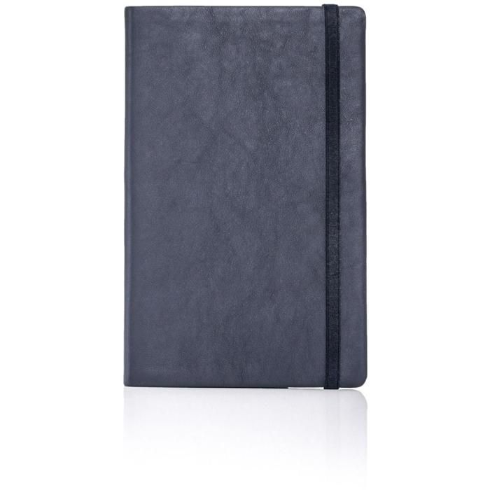 Vitello Leather Flexible Medium Ruled Notebook - Blue main product photo