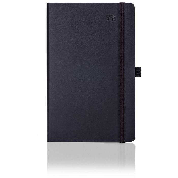 Ivory Matra Medium Weekly & Notes Diary - Black main product photo