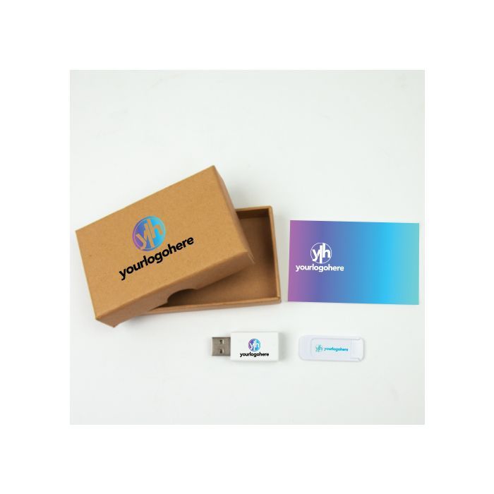Promotional security set with brown gift box