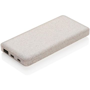 10.000 mAh Wheat Straw Powerbank - khaki - main image