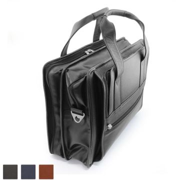 Sandringham Nappa Leather Carry On Flight Bag In Black 