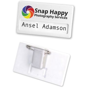 Recycled Name Badge - Combi Clip