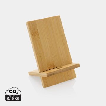 Bamboo Phone Stand In Kraft Box - brown - main image