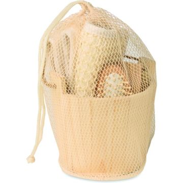 Bath Gift Set In Wooden Bucket - Wood - item picture front