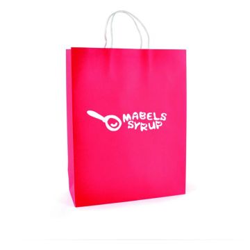 Brunswick Large Coloured Paper Bag - Red, 350x270x110mm - main image
