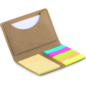 Card Holder With Memo Set - Beige - item picture front