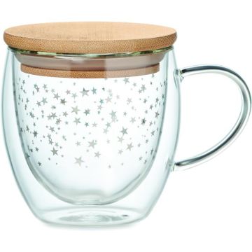 Double Wall Borosilicate Mug - Transparent - item picture front