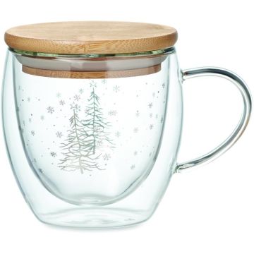 Double Wall Borosilicate Mug - Transparent - item picture front
