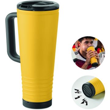 Double Wall Howler Cup 700ml. - Yellow - item picture front