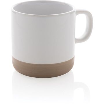 Glazed Ceramic Mug 360ml - white - main image
