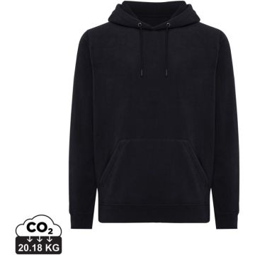 Iqoniq Trivor Recycled Polyester Microfleece Hoodie - black, M - main image