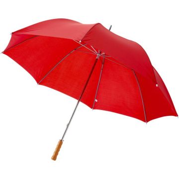 Karl 30" Golf Umbrella With Wooden Handle - Red - image main