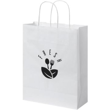 Kraft 80 g/m2 Paper Bag With Twisted Handles - 25 x 11 x 32 cm - White - image main