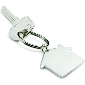 Metal Key Holder House - Matt Silver - item picture front