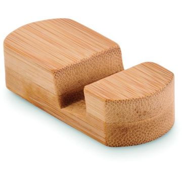 Mini Bamboo Phone Stand - Wood - item picture front