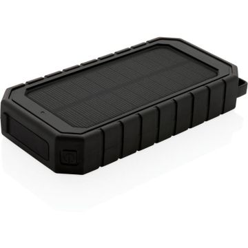 RCS Recycled Plastic Solar Powerbank With 10W Wireless - black - main image