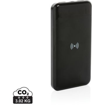 RCS Standard Recycled Plastic Wireless Powerbank - black - main image