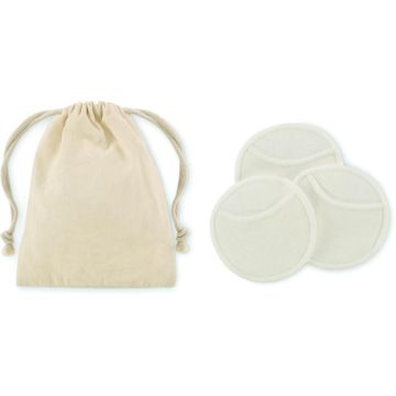 Reusable Face Cleaning Pad Set - Beige - item picture front