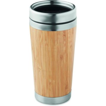 Rodeodrive+ Bamboo Double Wall Travel Cup - Wood - item picture front