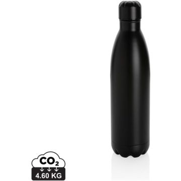Solid Colour Vacuum Stainless Steel Bottle 750ml - black - main image