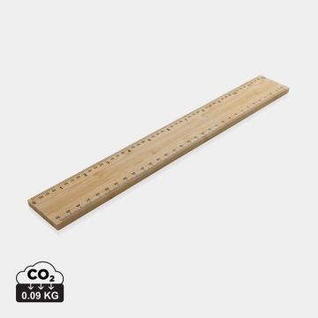 Timberson Extra Thick 30cm Double Sided Bamboo Ruler - brown - main image