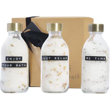 Wellmark Just Relax 3-Piece 200 ml Bath Salt Gift Set - Transparent clear - image main
