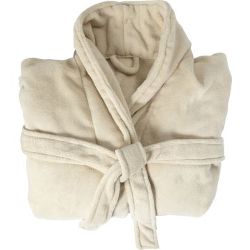 Fleece Bathrobe With Two Sewed Front Pockets