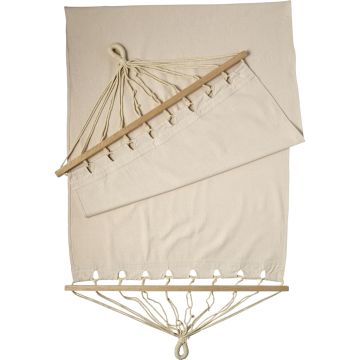 Polyester Canvas Hammock With Wooden Rims
