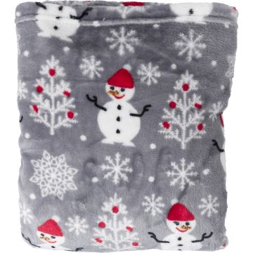 Flannel Fleece Snowmen Blanket (260 Gr/sq m)