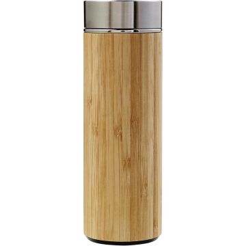 Bamboo Vacuum Bottle With Tea Infuser 420ml