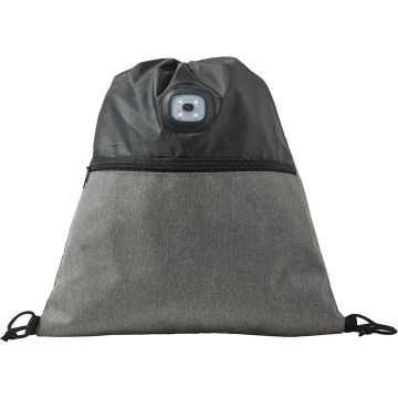 Polyester Drawstring Backpack With COB Light