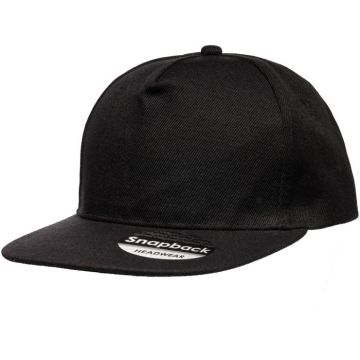 100% Polyester Snapback Cap - Black, One size (Adult) - main image